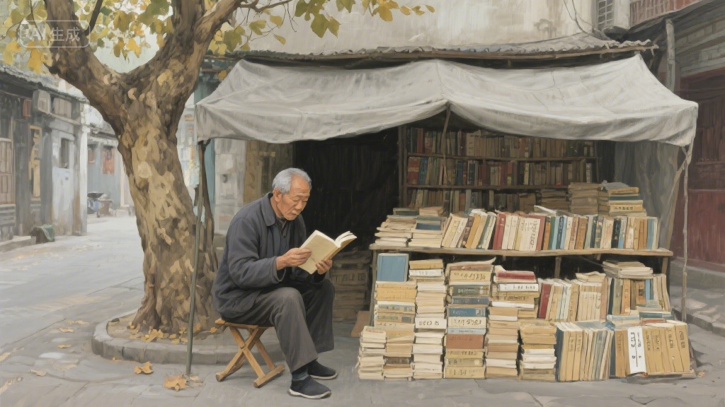 旧书摊里的时光信笺