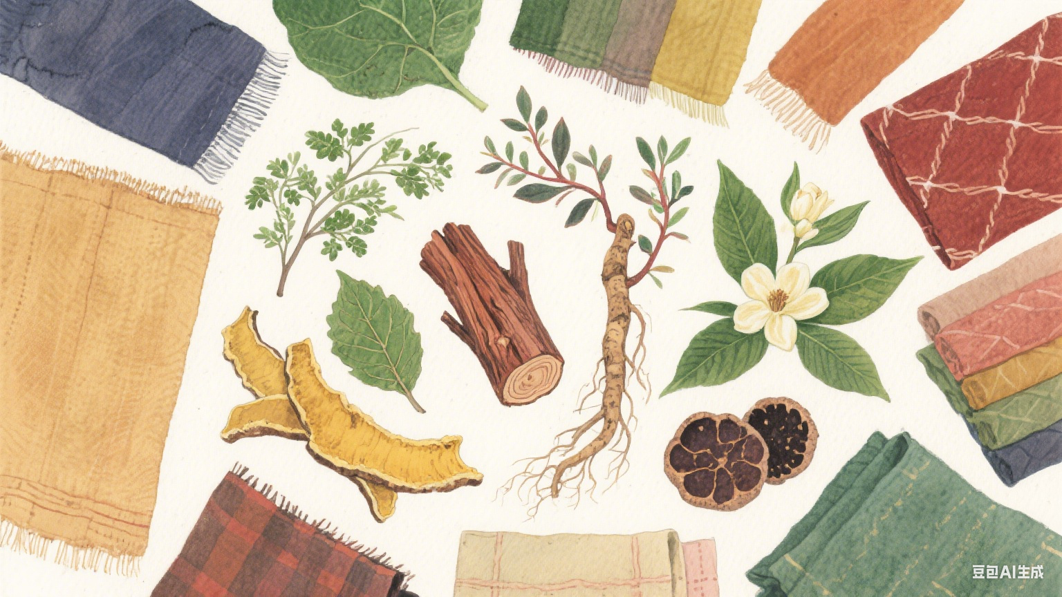 植物染：从古老织物到现代生活的自然色谱
