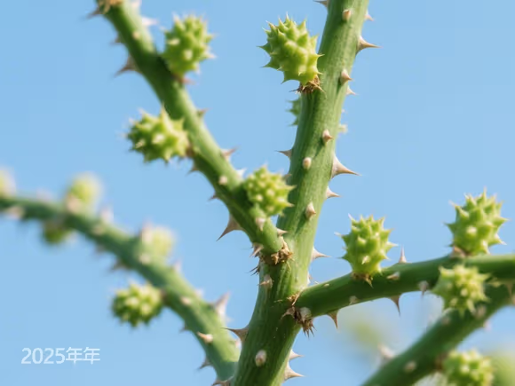 绿色带刺儿的植物
