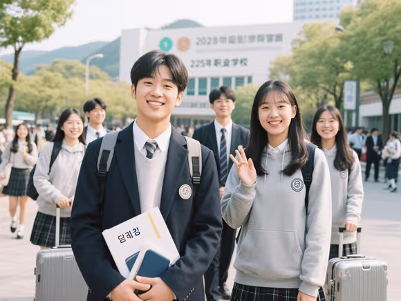 职校怎么去韩国留学生