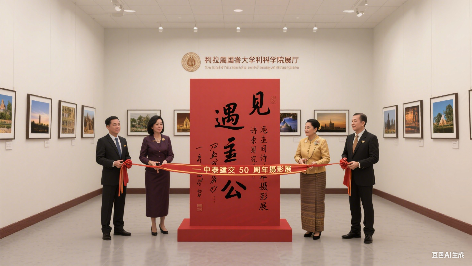 朱拉隆功大学办中泰摄影展 皇室代表见证文化对话