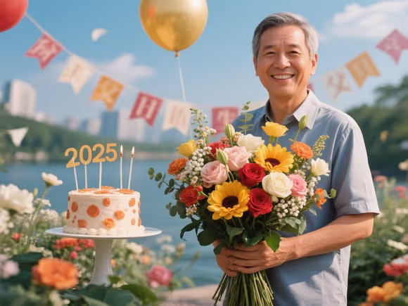 送给父亲生日的花