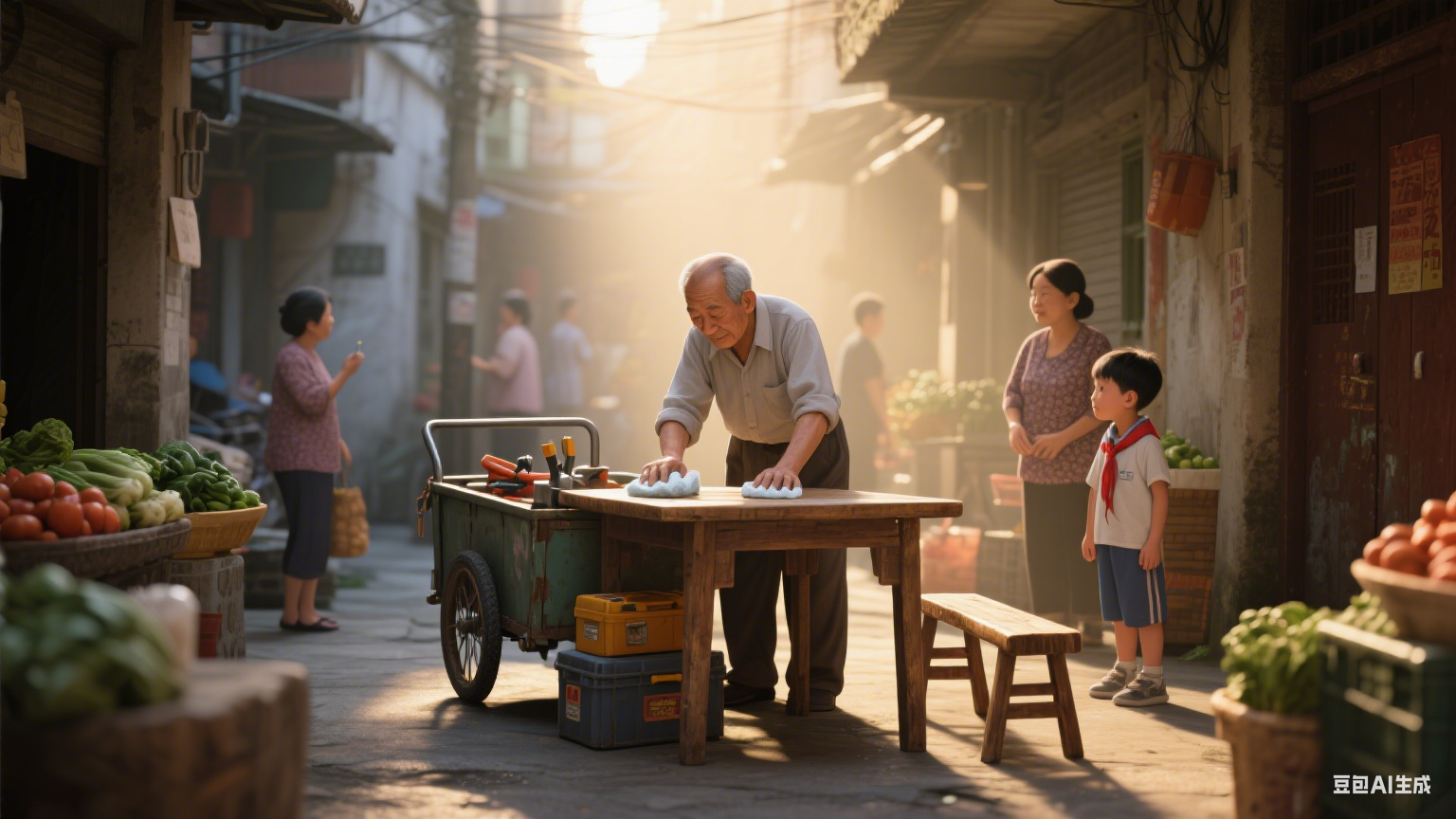 街角修鞋匠的时光故事