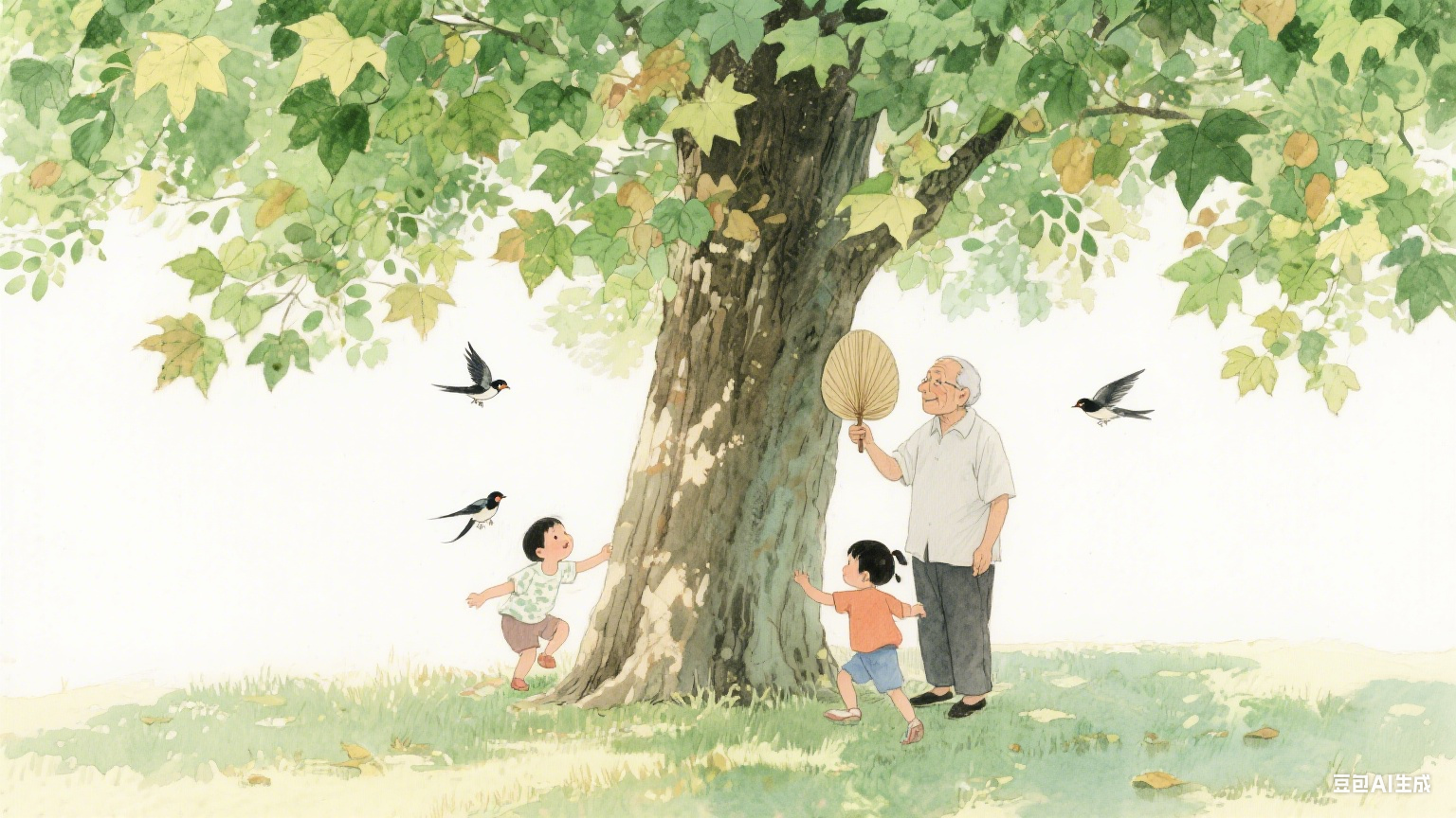 梧桐叶上的时光信笺