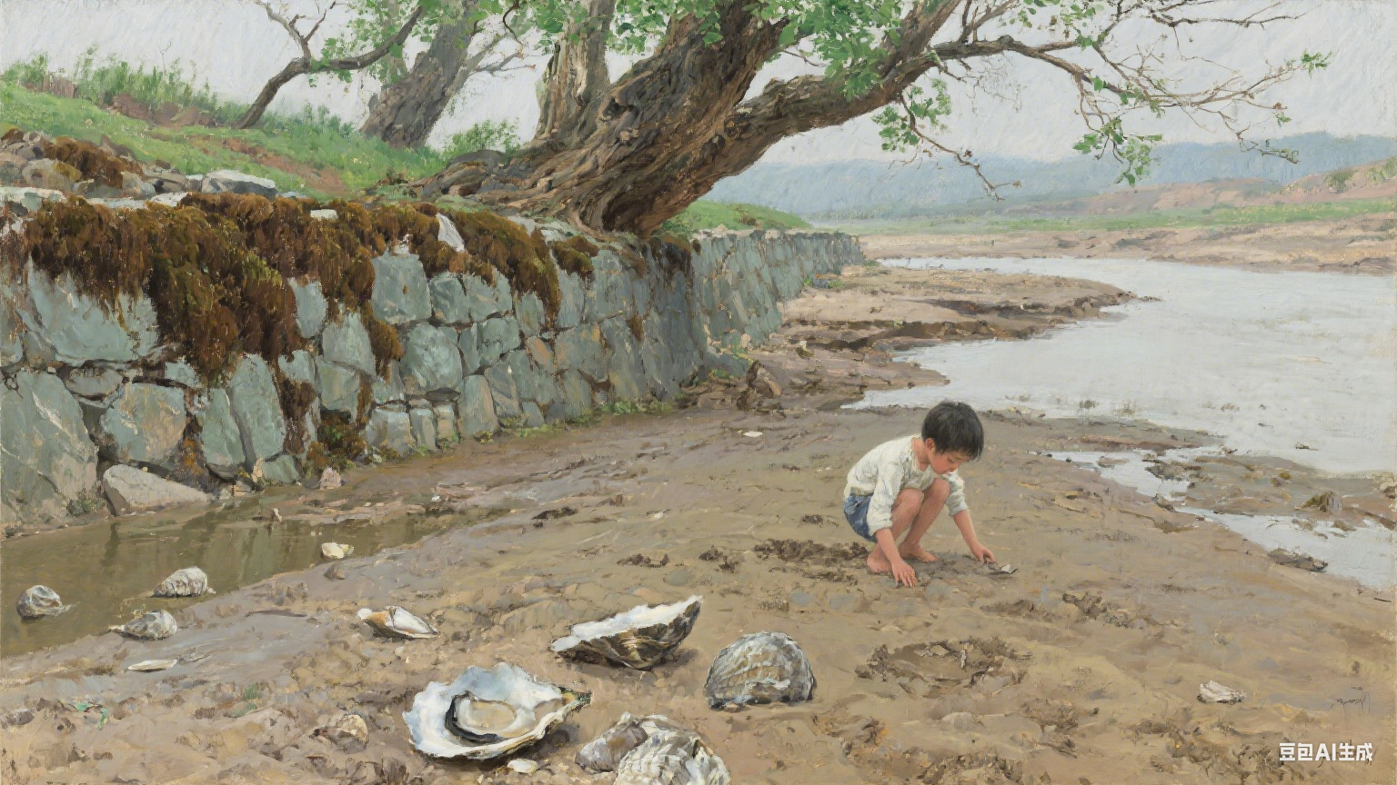 墨色河床里的月光絮语