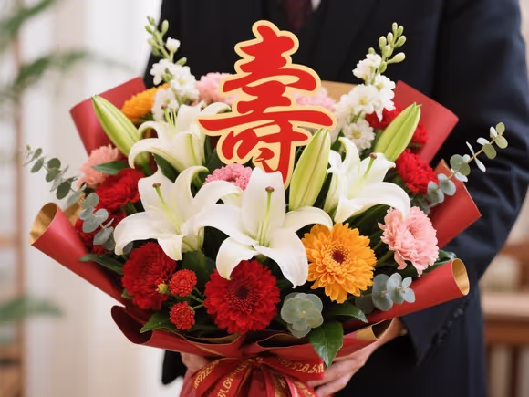 66大寿送什么花