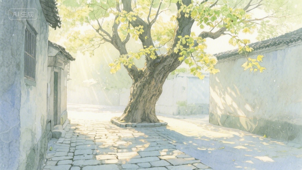 梧桐叶上的时光信笺