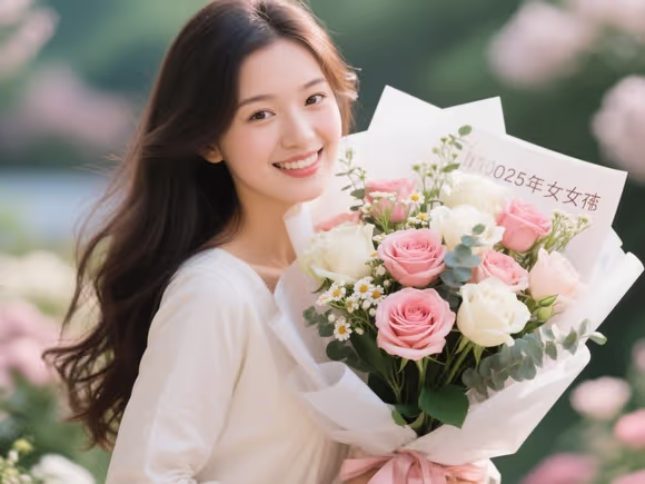 送给女生鲜花寄语