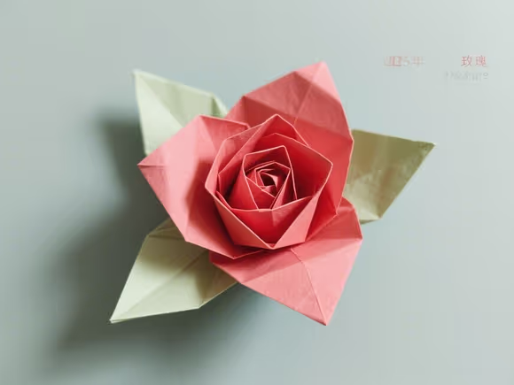 玫瑰花折简单好看