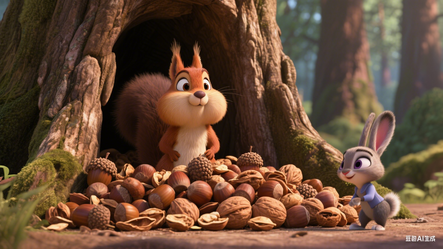 小松鼠的坚果仓库