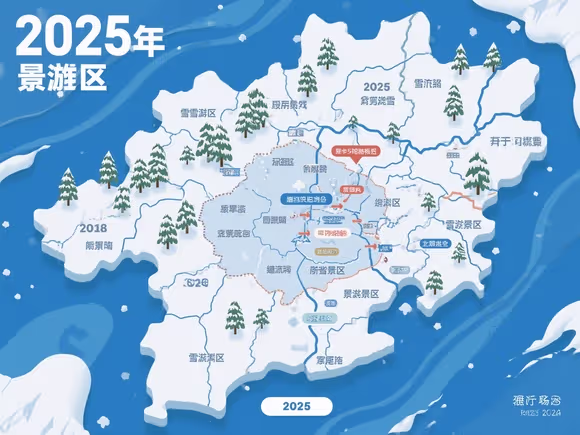 雪地图有什么景点