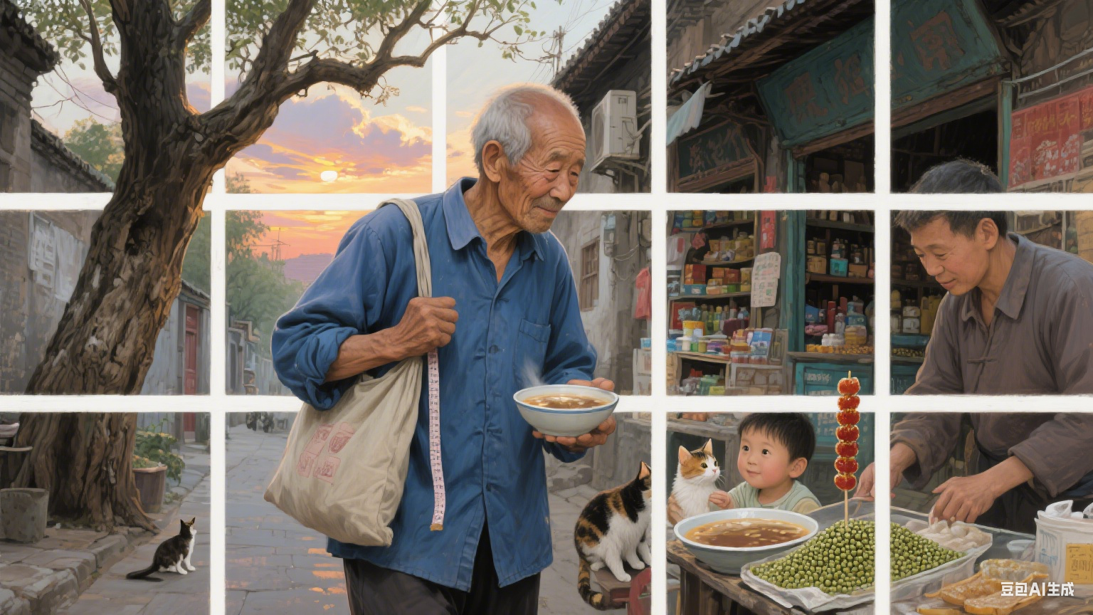 暮色里的巷弄:藏在砖瓦间的夏日余温