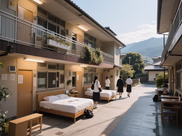 日本留学可以住校吗