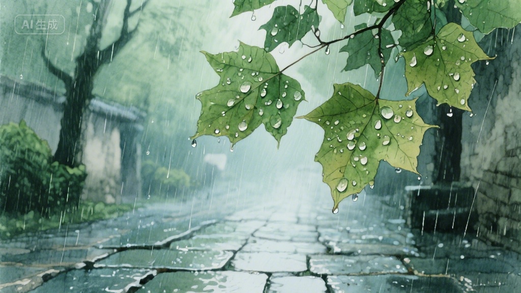 梧桐叶上的时光信笺