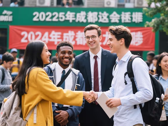 成都怎么认识外国留学生