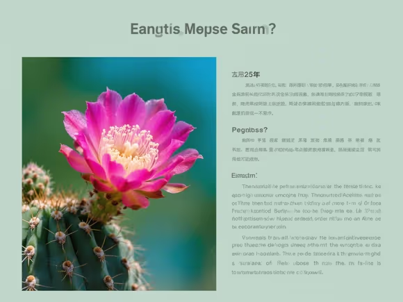 仙人掌花阅读理解