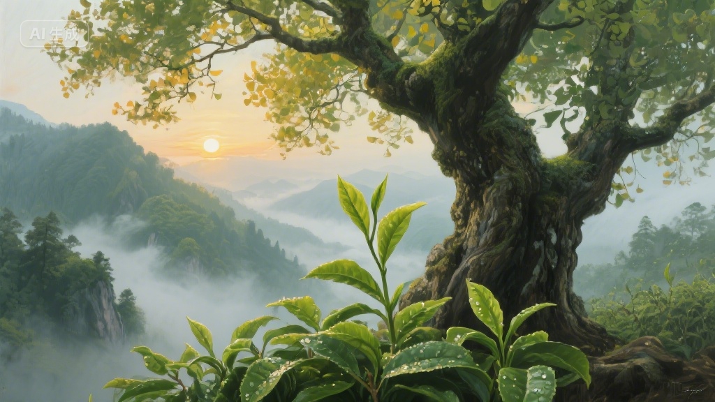 茶事三叠：月光浸润的千年叶语