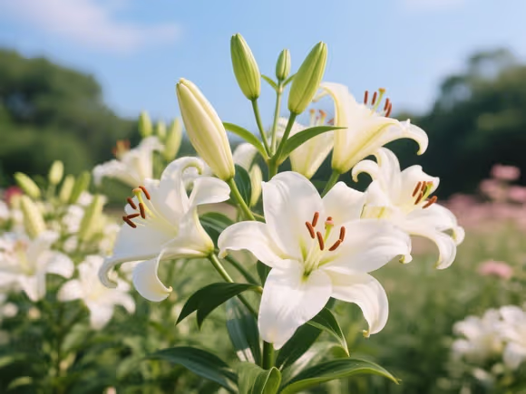 百合花夏天开花吗