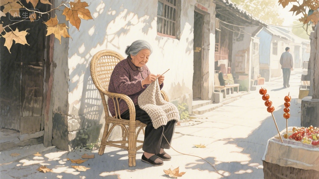 旧毛衣里的时光褶皱