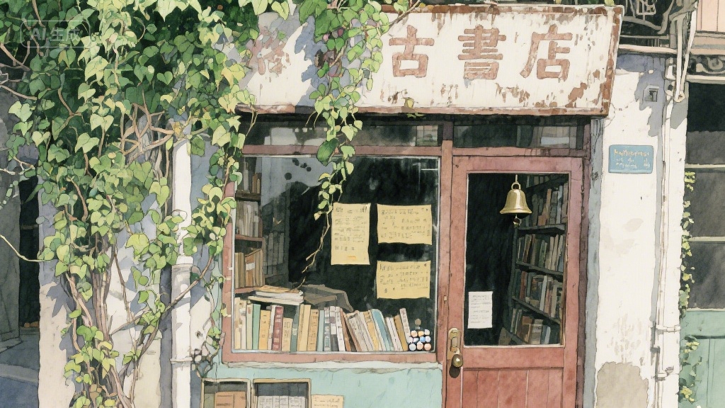 巷子里的旧书店，藏着多少人的青春碎片