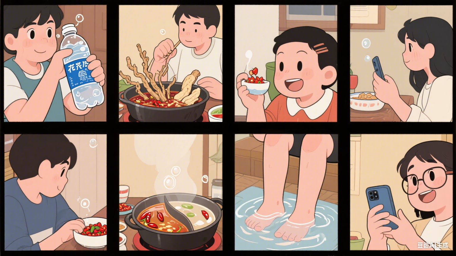 当代人养生：左手奶茶加枸杞，右手筋膜枪捶背