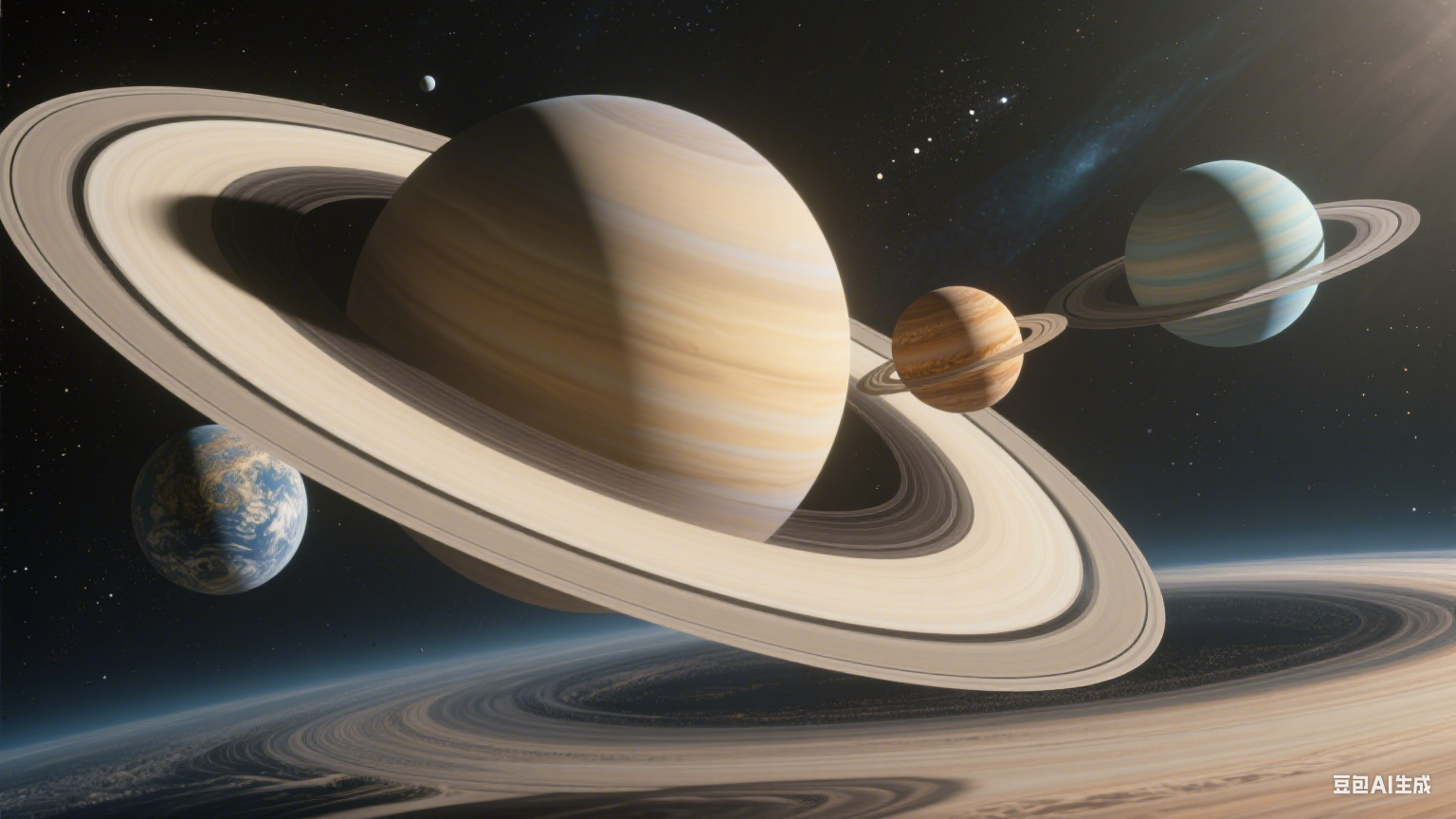 行星环：宇宙中流动的璀璨玉带