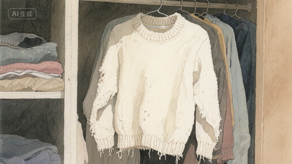 旧毛衣里的时光褶皱