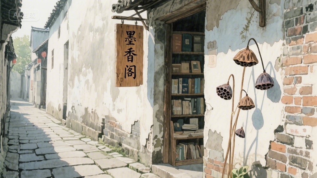 巷尾老书店:时光褶皱里的墨香记忆