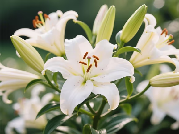 百合花夏天开花吗