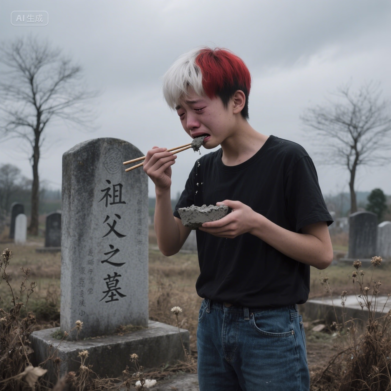 AI 少年搞笑图