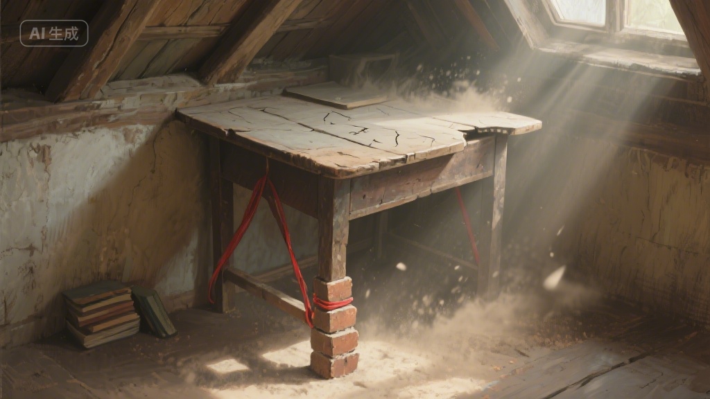 那张三脚的旧书桌，藏着我整个青春