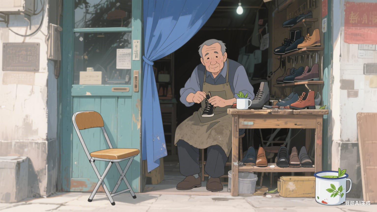 巷口的修鞋铺