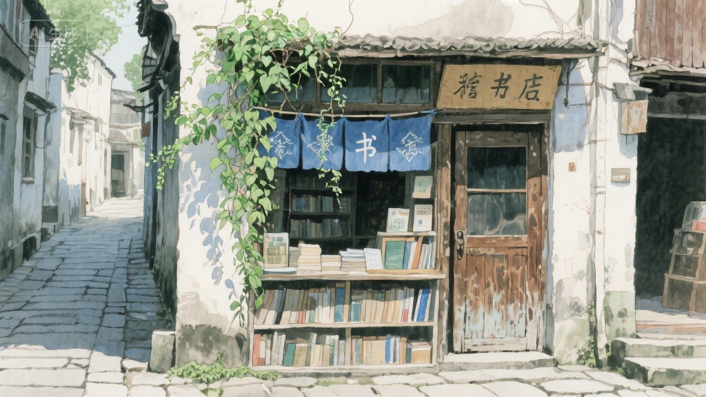 巷尾老书店:时光褶皱里的墨香记忆
