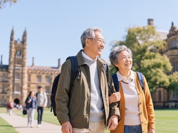 大龄留学怎么带父母去学校
