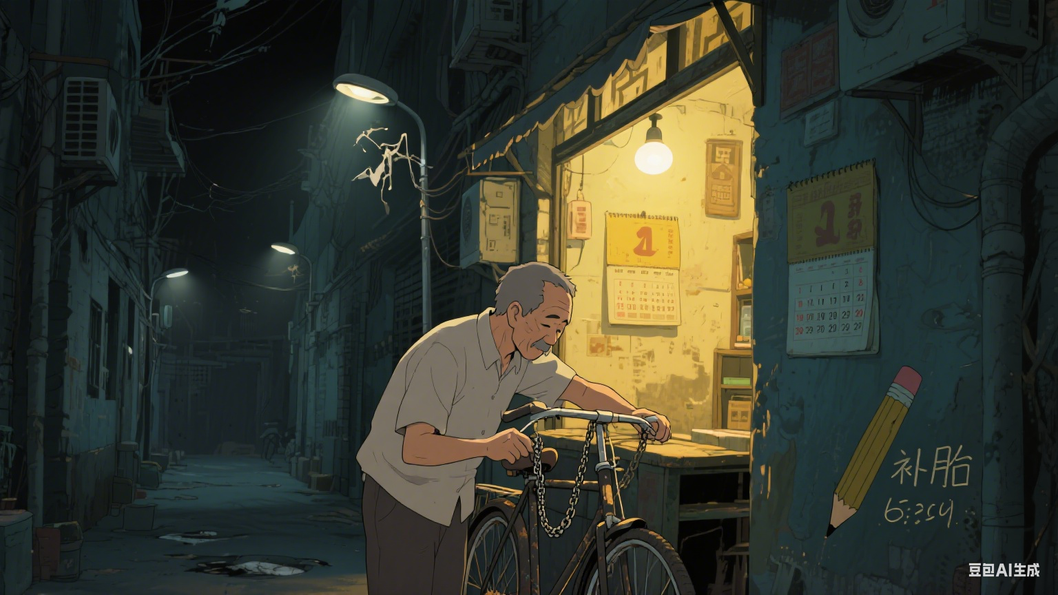 巷口那盏灯，总在暮色里重复亮起