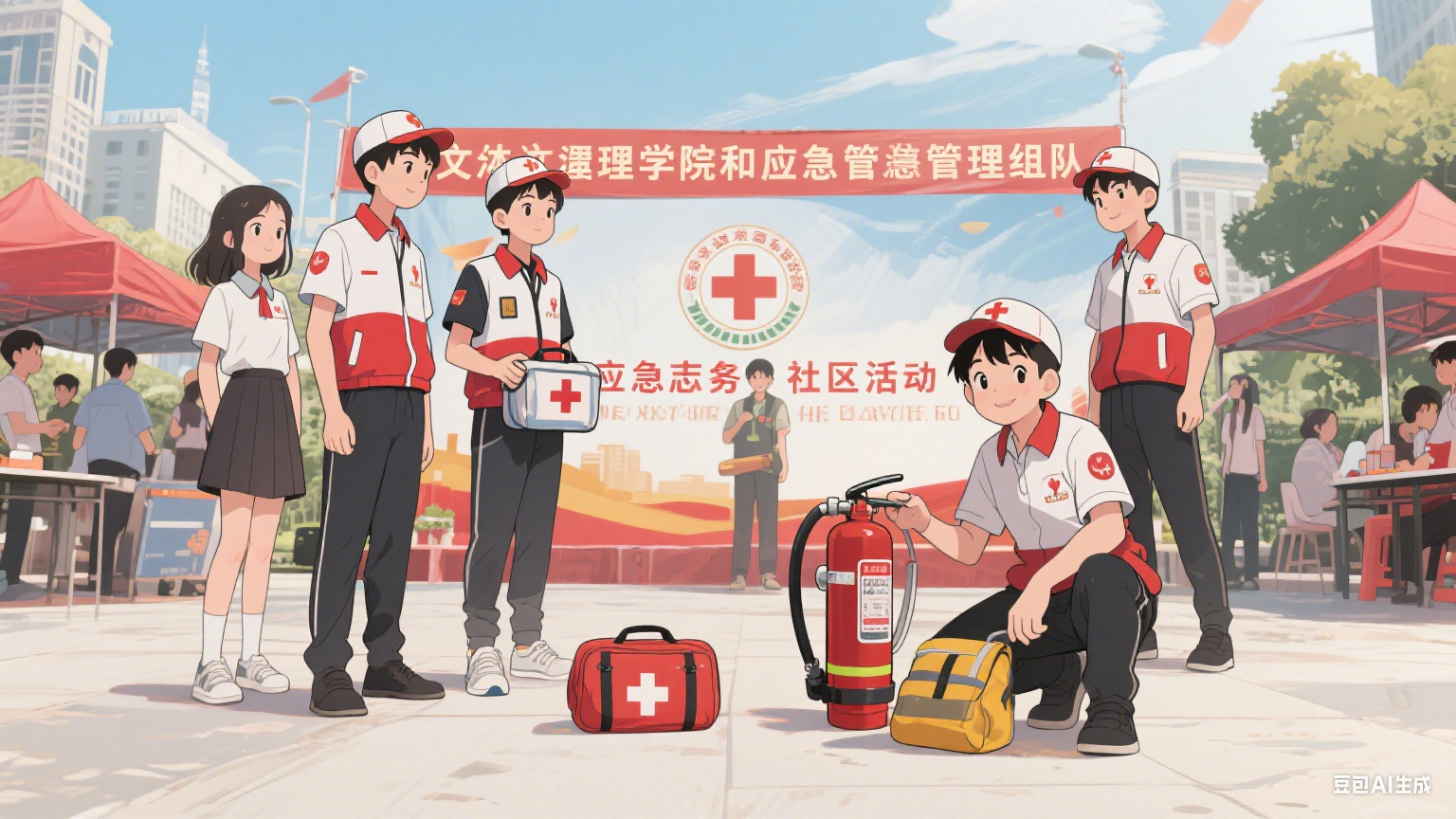 临港文理学院组建 “应急志愿服务队” 守护社区安全