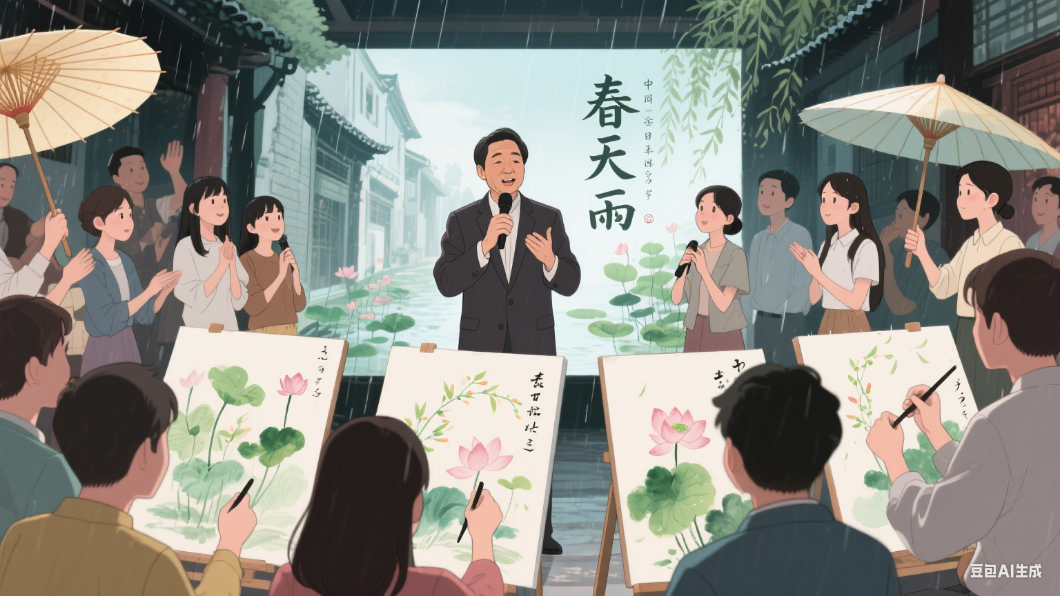日本大阪产业大学孔院举办诗歌品读会 谷雨时节话中文之美