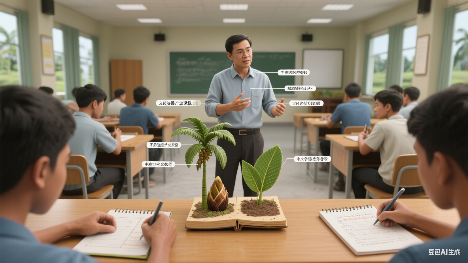 文莱达鲁萨兰大学孔院开设 “中文 + 油棕种植” 课程 农户用中文记录数据提产量