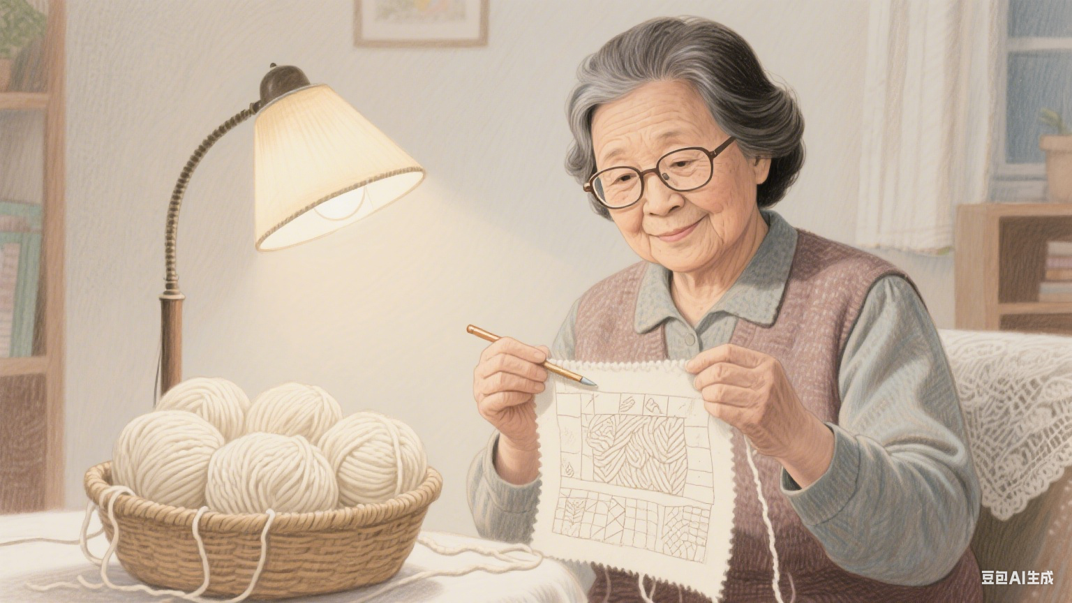 旧毛衣里的时光褶皱