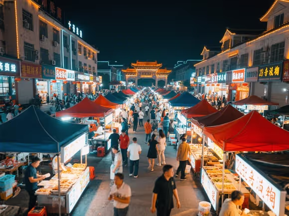 灌云夜市有什么好玩的景点