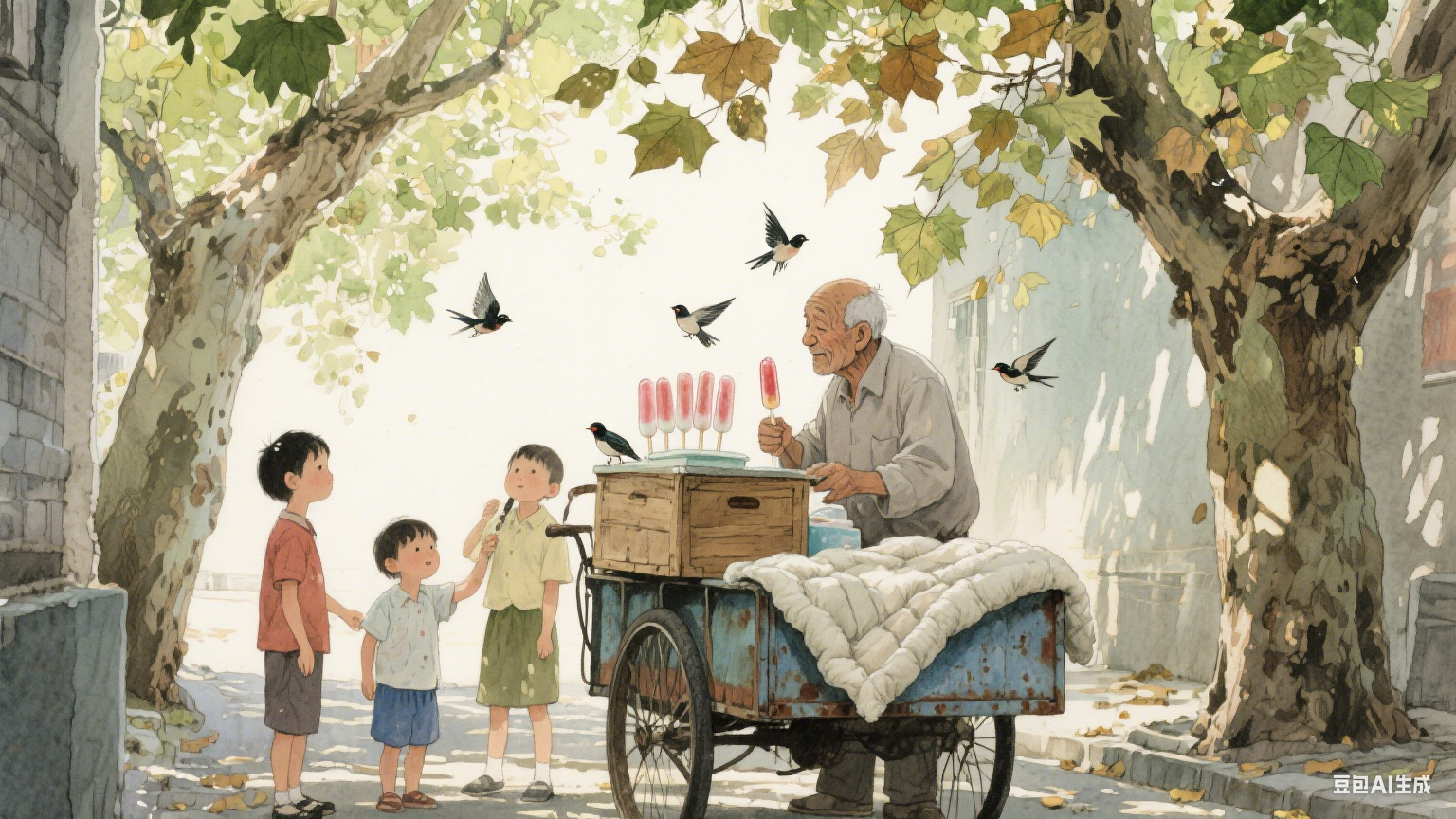 梧桐叶上的时光信笺