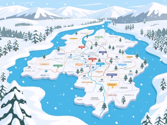 雪地图有什么景点