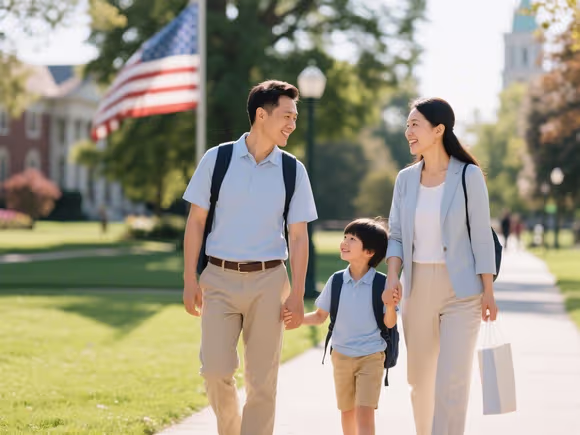 家长美国留学可以带孩子吗