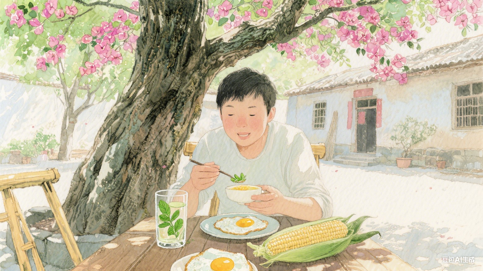 枕着风的褶皱，把时光躺成诗行