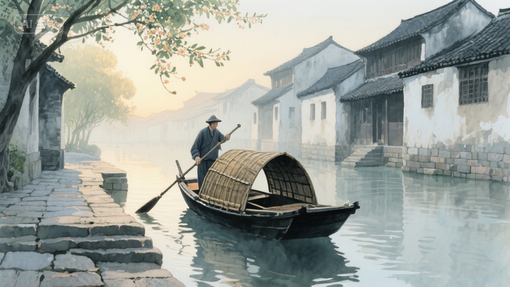 橹声摇碎江南月