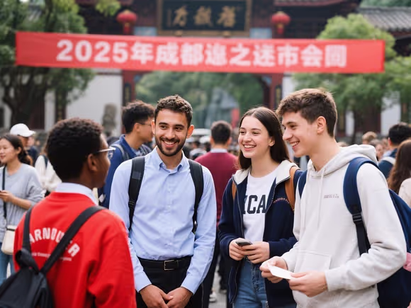 成都怎么认识外国留学生