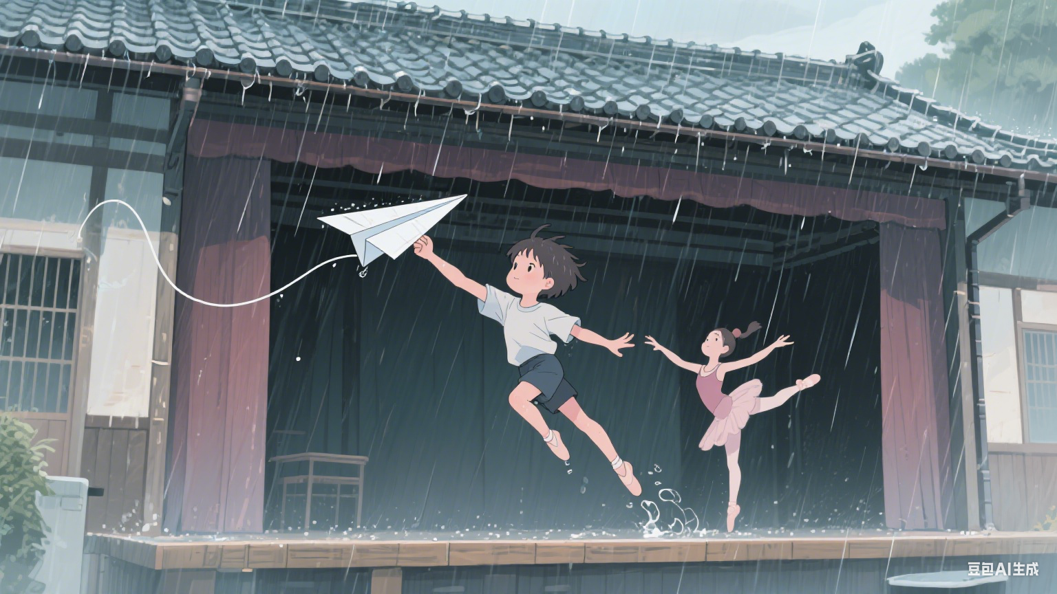 墨点坠落时,风正描绘抛物线