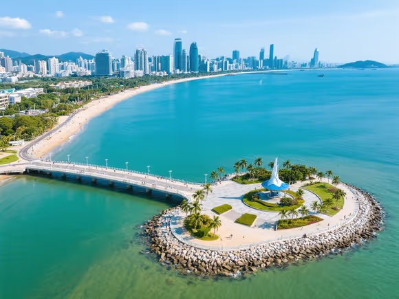 海口湾沿路有什么景点