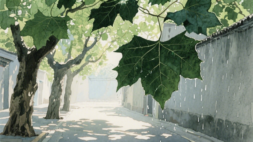 梧桐叶上的光阴信笺