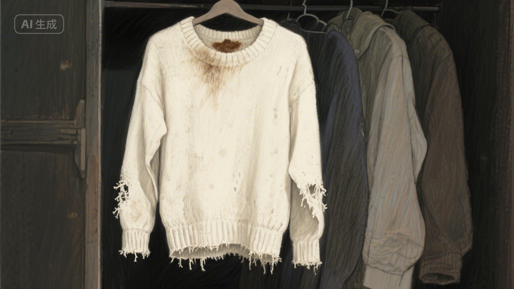 旧毛衣里的时光褶皱